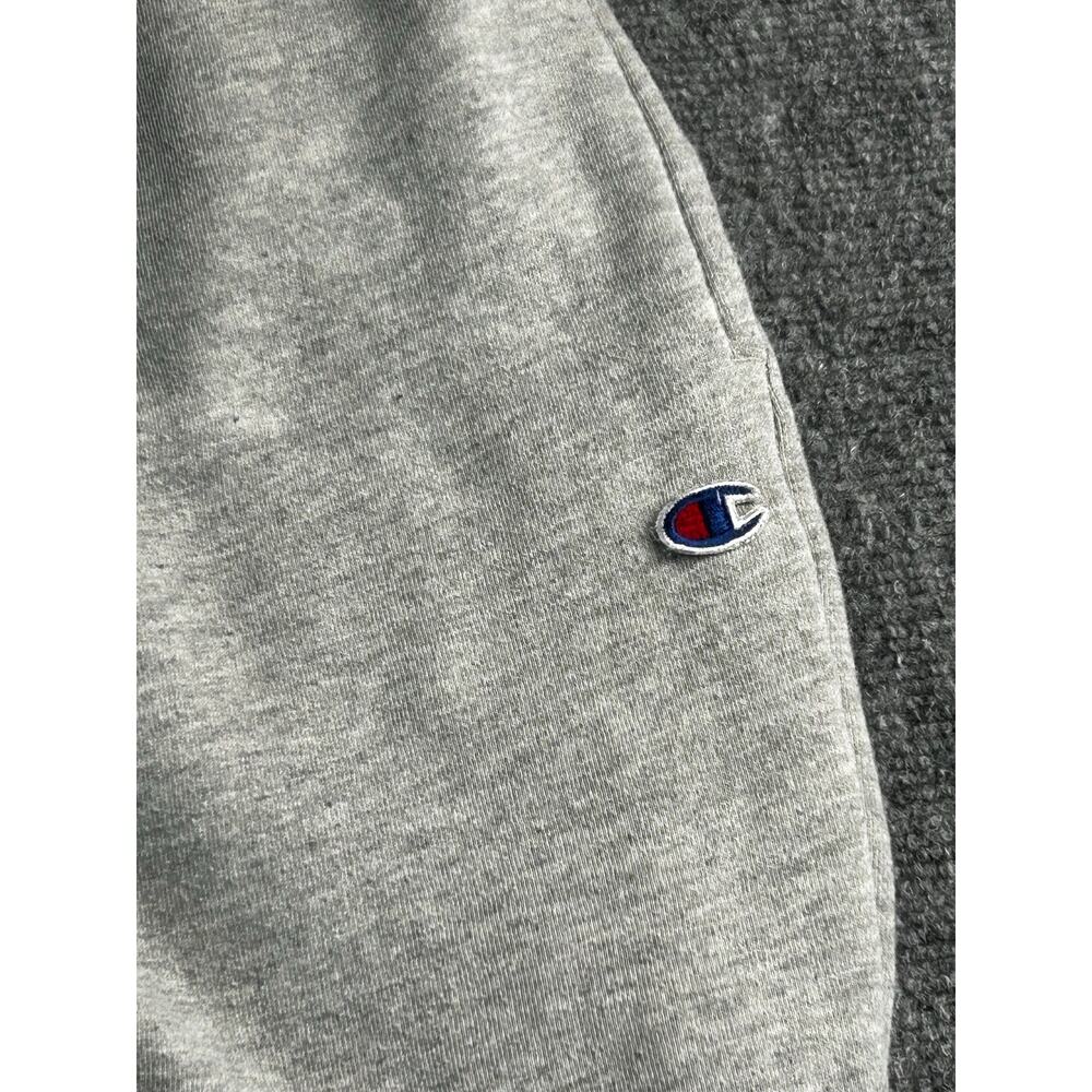 Champion Gray Fleece Jogger Sweatpants Men's Small Athletic Logo - Picture 4 of 8